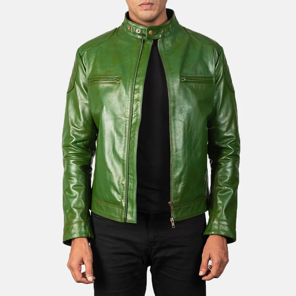 Gatsby Leather Biker Jacket – Men’s Vintage Elegance Edition