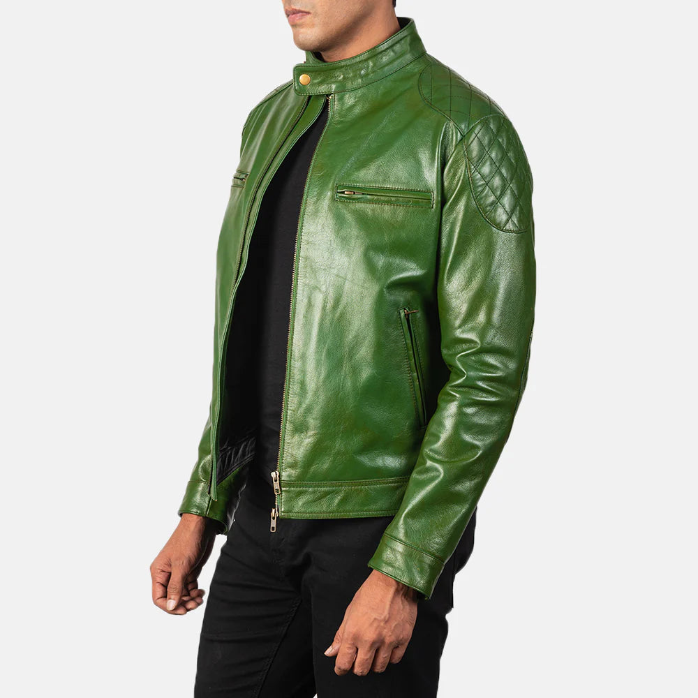 Gatsby Leather Biker Jacket – Men’s Vintage Elegance Edition